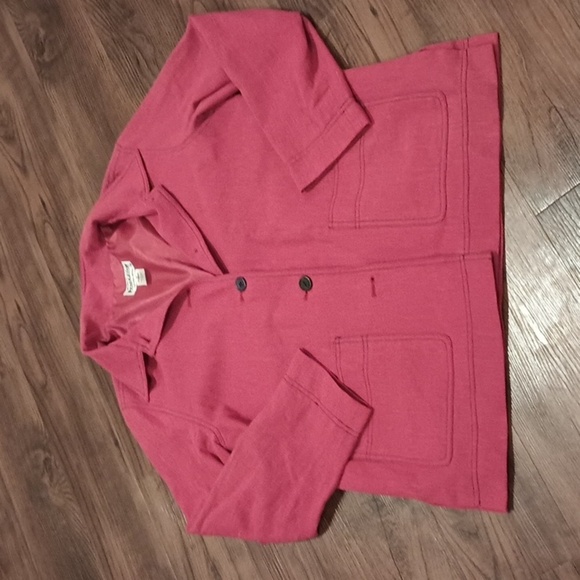 Pendleton Red Collared Button Down Jacket With Black Accents A14 - Picture 1 of 7